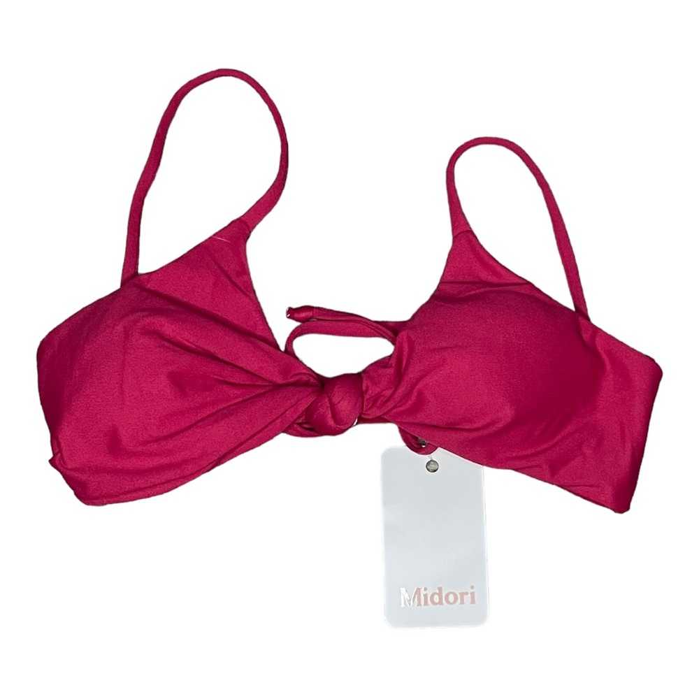 NWT Midori Ruby Jessie Swim Top Pink Size Vegan Eco-Friendly UPF 50+ XS